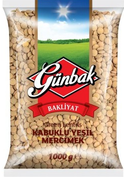 Günbak Mercimek Yeşil 1000 Gr