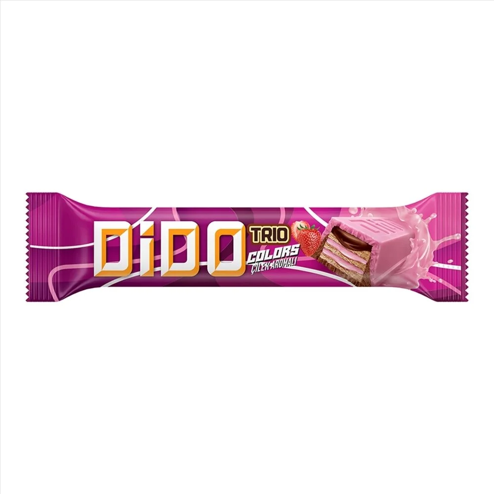 Ülker Çikolata Gofret Dido Trio Çilek 36,5 Gr