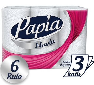 Papia Kağıt Havlu 3 Katlı 6'lı