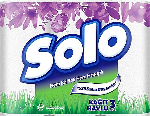 Solo Kağıt Havlu 2 Katlı 3'lü